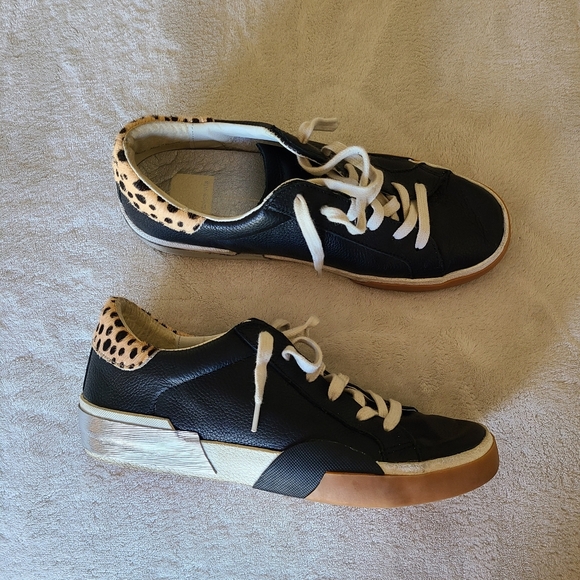 Dolce Vita Zina Black Sneakers Size 7.5 - Picture 2 of 9